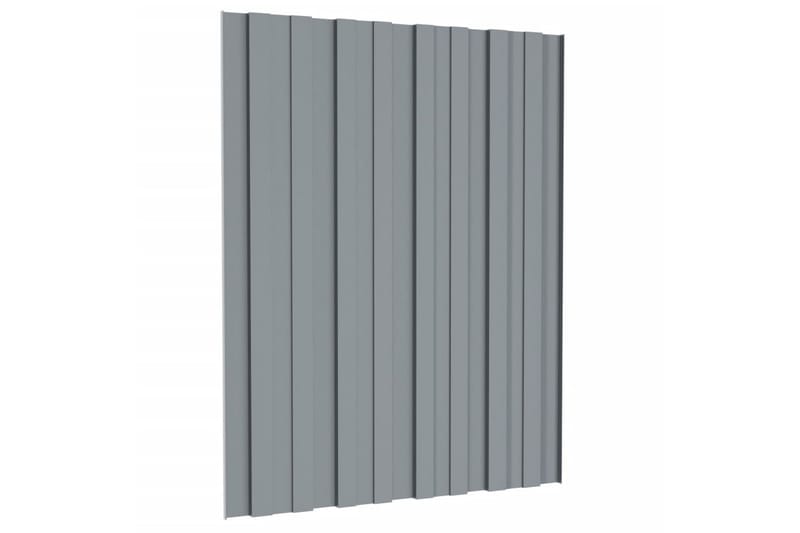 tagplader 36 stk. 60x45 cm galvaniseret stål sølvfarvet - Hus & renovering - Byggeri - Gulv, væg & tag - Plademateriale & byggeplader - Loftpanel-loftplader