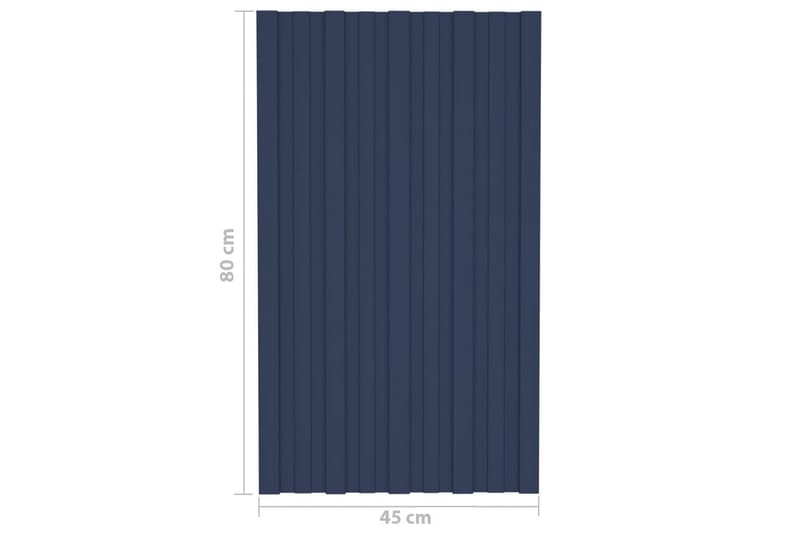 tagplader 36 stk. 80x45 cm galvaniseret stål antracitgrå - Hus & renovering - Byggeri - Gulv, væg & tag - Plademateriale & byggeplader - Loftpanel-loftplader
