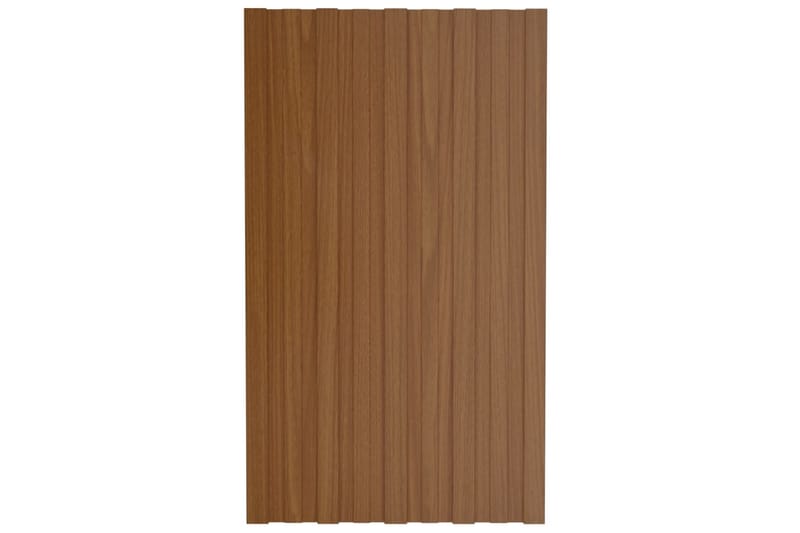tagplader 36 stk. 80x45 cm galvaniseret stål brun - Hus & renovering - Byggeri - Gulv, væg & tag - Plademateriale & byggeplader - Loftpanel-loftplader