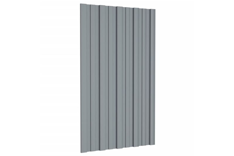 tagplader 36 stk. 80x45 cm galvaniseret stål sølvfarvet - Hus & renovering - Byggeri - Gulv, væg & tag - Plademateriale & byggeplader - Loftpanel-loftplader