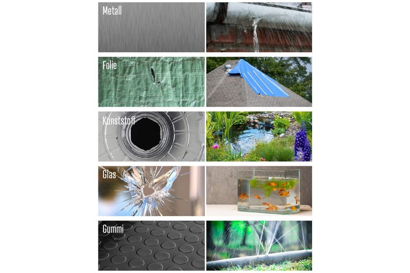 Reparationstape Heissner EasyFix 150 x 10 cm Sort - Sort - Hus & renovering - Byggeri - Søm, skruer & montering