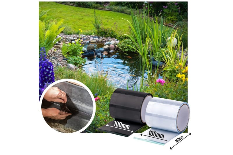 Reparationstape Heissner EasyFix 150 x 10 cm Sort - Sort - Hus & renovering - Byggeri - Søm, skruer & montering