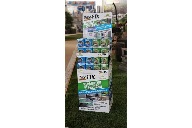 Reparationstape Heissner EasyFix 150 x 10 cm Sort - Sort - Hus & renovering - Byggeri - Søm, skruer & montering