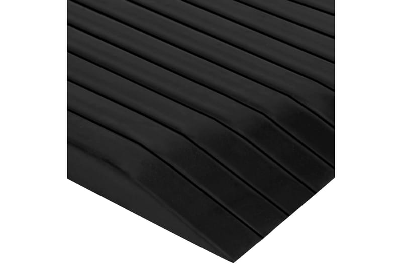 dørtrinsramper 2 stk. 110x32x3,8 cm gummi - Hus & renovering - Byggeri - Træ & tømmer - Sokkel & lister - Tærskel & niveauliste
