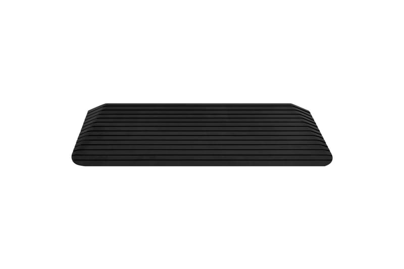 dørtrinsramper 2 stk. 110x41x5 cm gummi - Hus & renovering - Byggeri - Træ & tømmer - Sokkel & lister - Tærskel & niveauliste