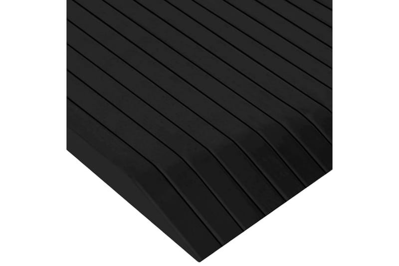 dørtrinsramper 2 stk. 110x41x5 cm gummi - Hus & renovering - Byggeri - Træ & tømmer - Sokkel & lister - Tærskel & niveauliste