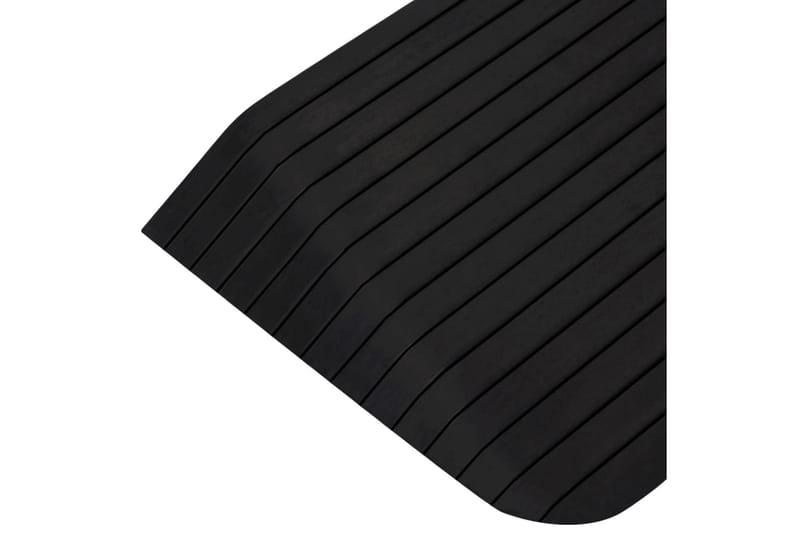 dørtrinsramper 2 stk. 110x41x5 cm gummi - Hus & renovering - Byggeri - Træ & tømmer - Sokkel & lister - Tærskel & niveauliste
