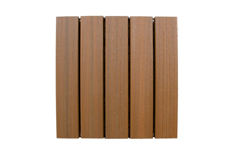 30x30x2,2 cm Terrasseplade Brun - Altangulv & altandæk - Træflise balkon - Udendørsgulv & træflisegulv - Træflise & gulv træflise