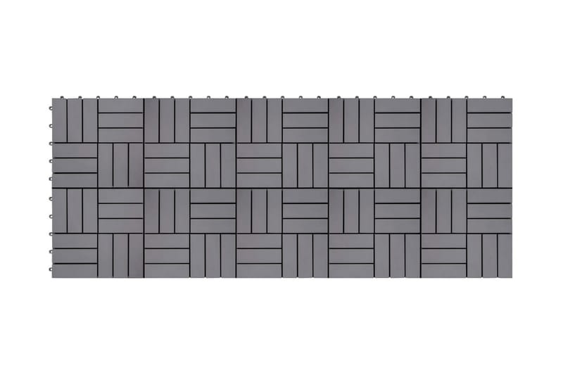 Terrassefliser 10 Stk. 30X30 cm Massivt Akacietræ Gråvasket - Grå - Hus & renovering - Byggeri - Træ & tømmer - Træfliser & træbrædder - Træflise & gulv træflise