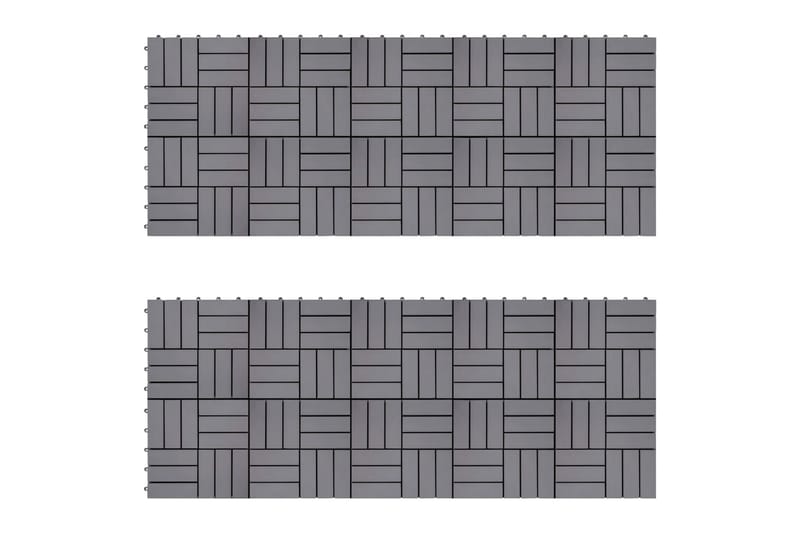 Terrassefliser 20 stk. 30x30 cm Massivt Akacietræ Gråvasket - Grå - Hus & renovering - Byggeri - Træ & tømmer - Træfliser & træbrædder - Træflise & gulv træflise