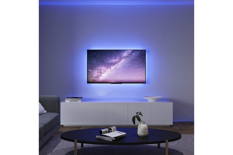 Trio Lighting Screen LED-stripe til 51” Skærm 3 m Sort RGB - Belysning - Lamper & indendørsbelysning - Dekorativ belysning