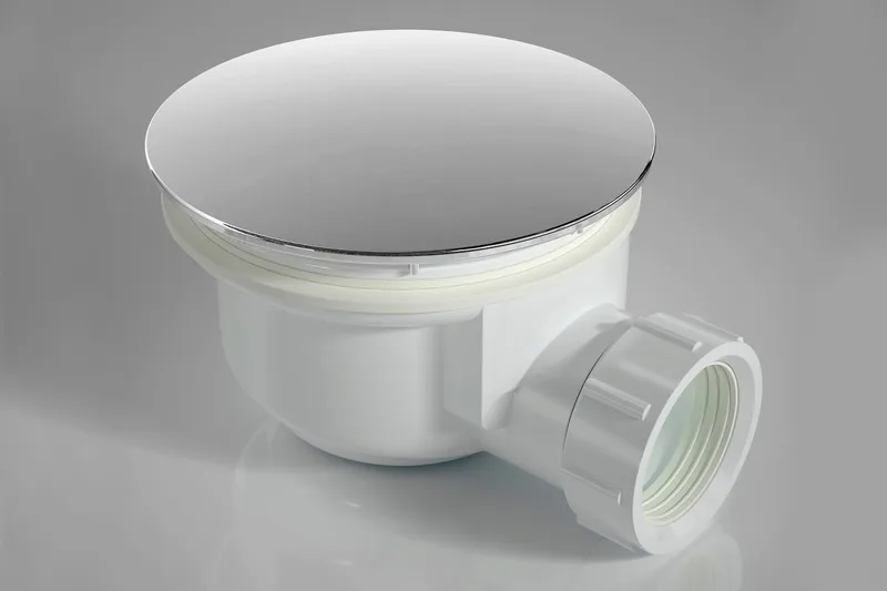 Afløbsrør til bruser, Sølv/Lysegrå