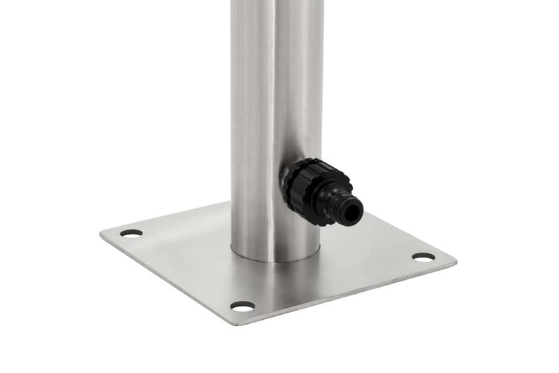 Vandsøjle Til Haven Rund Rustfrit Stål 65 Cm - Sølv - Hus & renovering - Byggeri - Vand & afløb - Ventiler