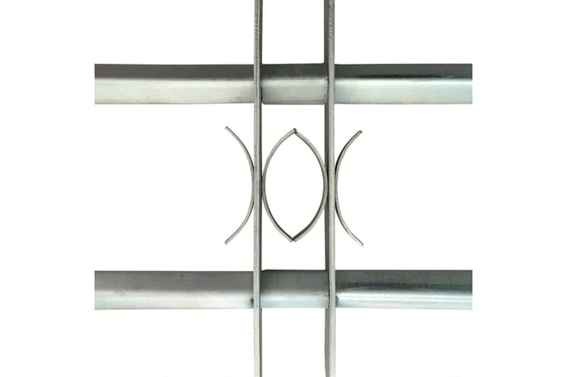 justérbart sikkerhedsgitter til vinduer 2 stk. 700-1050 mm - Sølv - Vinduesgitter