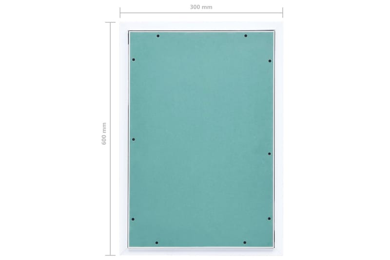 Adgangspanel 300X600 mm Aluminiumsramme Og Gipsplade - Hus & renovering - Byggeri - Vinduer - Vinduestilbehør - Vinduesskodder