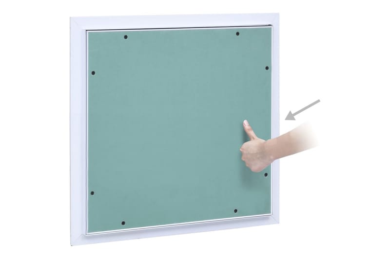 Adgangspanel 400X400 mm Aluminiumsramme Og Gipsplade - Hus & renovering - Byggeri - Vinduer - Vinduestilbehør - Vinduesskodder