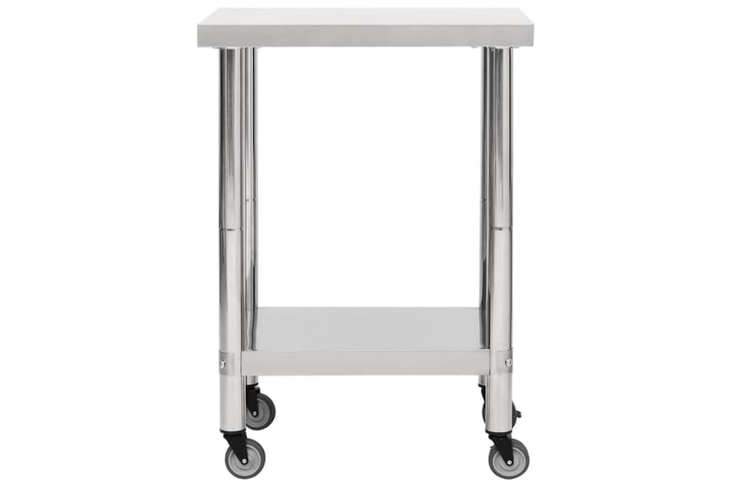 arbejdsbord med hjul til køkken 60x30x85 cm rustfrit stål - Hus & renovering - Garage & værksted - Garageinteriør & garageopbevaring