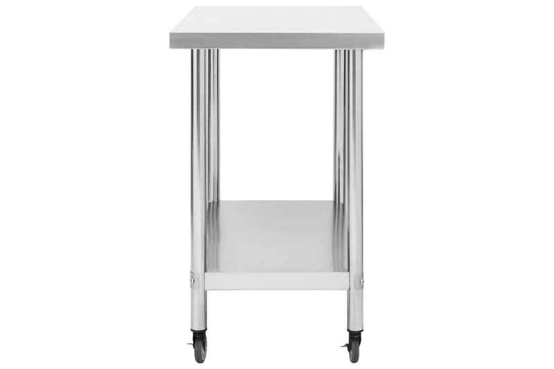 arbejdsbord med hjul til køkken 100x30x85 cm rustfrit stål - Hus & renovering - Garage & værksted - Garageinteriør & garageopbevaring