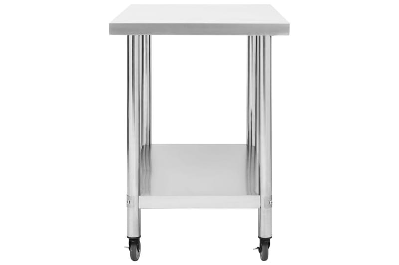 arbejdsbord med hjul til køkken 80x60x85 cm rustfrit stål - Hus & renovering - Garage & værksted - Garageinteriør & garageopbevaring