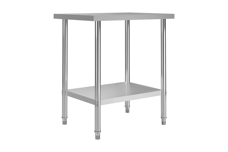 arbejdsbord til køkken 80x60x85 cm rustfrit stål - Hus & renovering - Garage & værksted - Garageinteriør & garageopbevaring