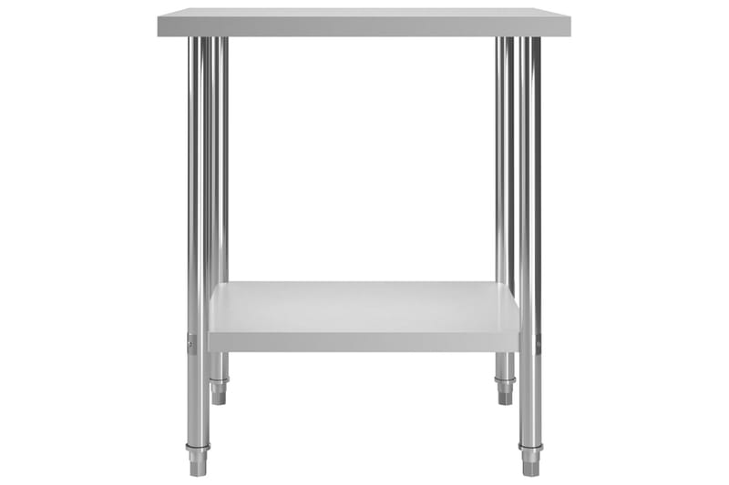 arbejdsbord til køkken 80x60x85 cm rustfrit stål - Garageinteriør & garageopbevaring - Arbejdsbænk