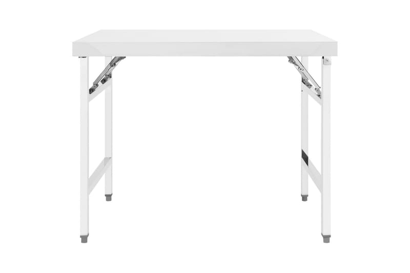 Foldbart arbejdsbord til køkken 100x60x80 cm rustfrit stål - Hus & renovering - Garage & værksted - Garageinteriør & garageopbevaring