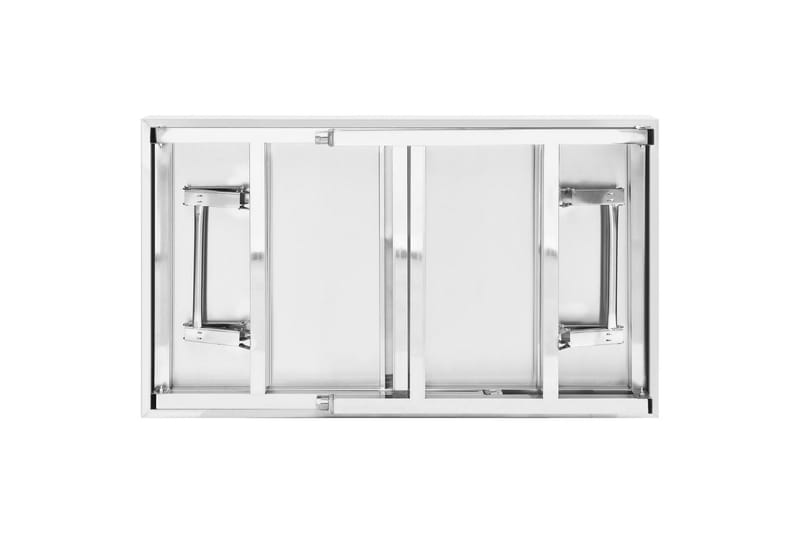 Foldbart arbejdsbord til køkken 100x60x80 cm rustfrit stål - Garageinteriør & garageopbevaring - Arbejdsbænk