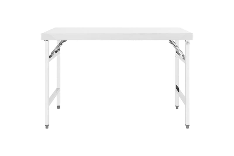 Foldbart arbejdsbord til køkken 120x60x80 cm rustfrit stål - Hus & renovering - Garage & værksted - Garageinteriør & garageopbevaring