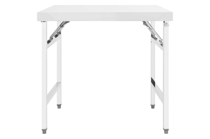 Foldbart arbejdsbord til køkken 85x60x80 cm rustfrit stål - Hus & renovering - Garage & værksted - Garageinteriør & garageopbevaring