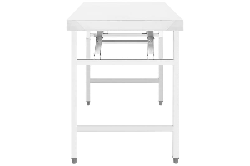 Foldbart arbejdsbord til køkken 85x60x80 cm rustfrit stål - Hus & renovering - Garage & værksted - Garageinteriør & garageopbevaring