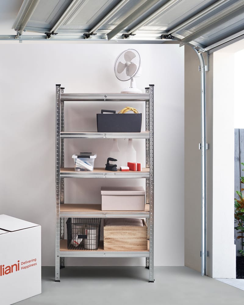 Garagehylder Xitta 75 cm - Sølv/Brun - Havemøbler - Øvrigt havetilbehør - Tilbehør udendørs - Blomstereoler