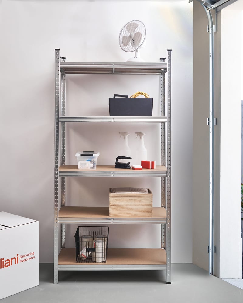 Garagehylder Xitta 90 cm - Sølv/Brun - Havemøbler - Øvrigt havetilbehør - Tilbehør udendørs - Blomstereoler