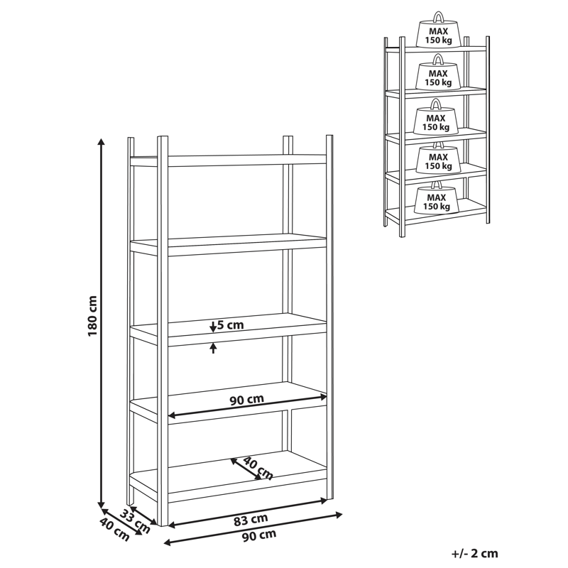 Garagehylder Xitta 90 cm - Sølv/Brun - Havemøbler - Øvrigt havetilbehør - Tilbehør udendørs - Blomstereoler