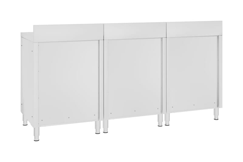 Kommercielt køkkenbord med skab 180x60x96 cm rustfrit stål - Hus & renovering - Garage & værksted - Garageinteriør & garageopbevaring