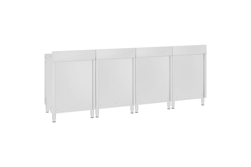 Kommercielt køkkenbord med skab 240x60x96 cm rustfrit stål - Hus & renovering - Garage & værksted - Garageinteriør & garageopbevaring