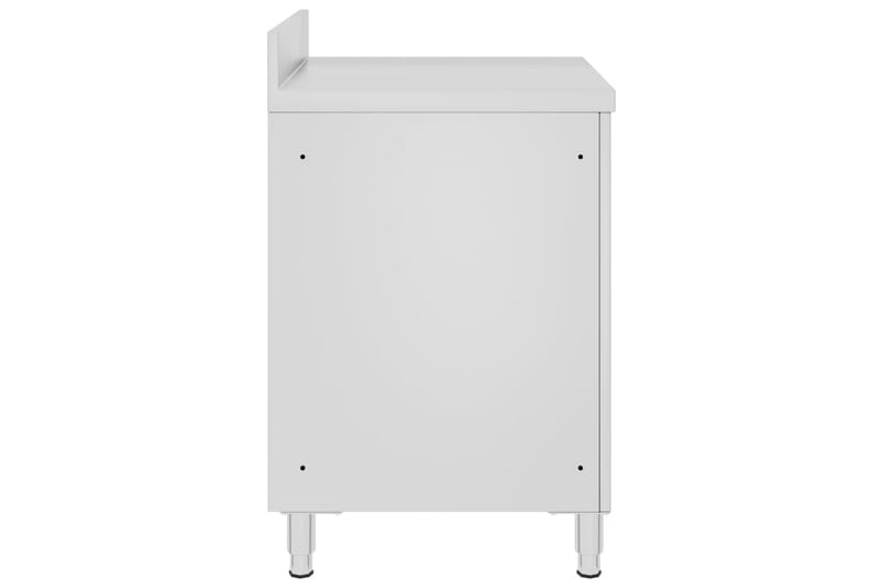 kommercielt køkkenbord med skab 60x60x96 cm rustfrit stål - Hus & renovering - Garage & værksted - Garageinteriør & garageopbevaring