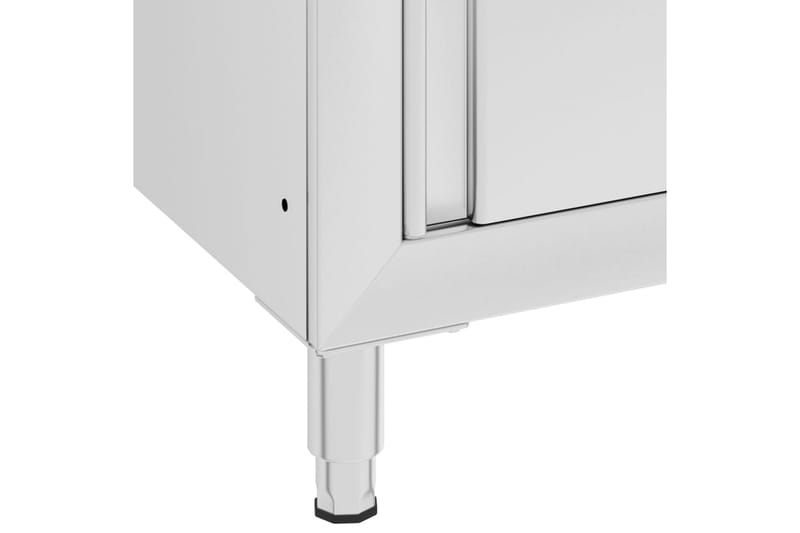 kommercielt køkkenbord med skab 60x60x96 cm rustfrit stål - Hus & renovering - Garage & værksted - Garageinteriør & garageopbevaring