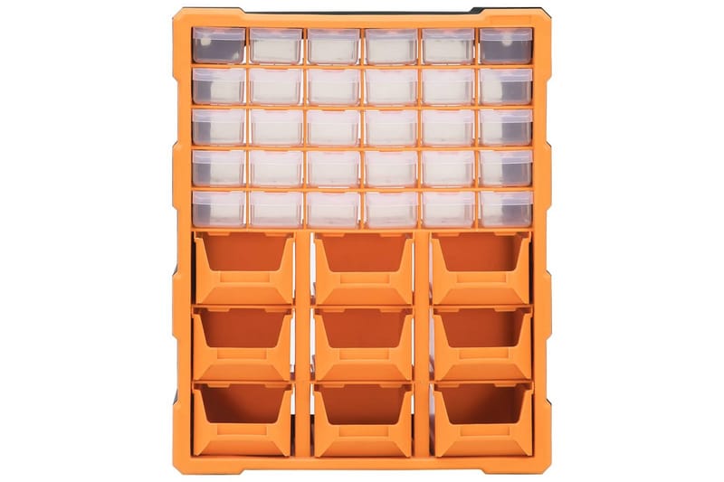 skuffereol med 39 skuffer 38x16x47 cm - Orange - Hus & renovering - Garage & værksted - Garageinteriør & garageopbevaring