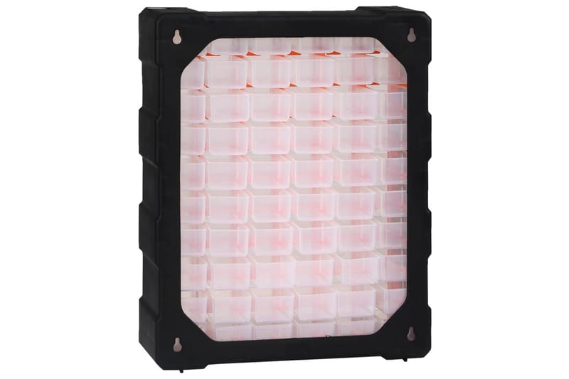 Skuffereol Med 60 Skuffer 38X16X47,5 cm - Orange - Hus & renovering - Garage & værksted - Garageinteriør & garageopbevaring