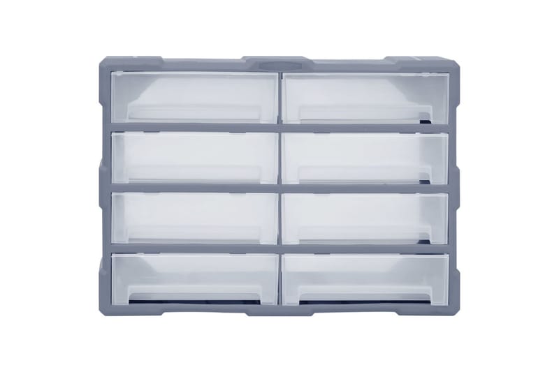 skuffereol med 8 store skuffer 52x16x37 cm - Grå - Hus & renovering - Garage & værksted - Garageinteriør & garageopbevaring
