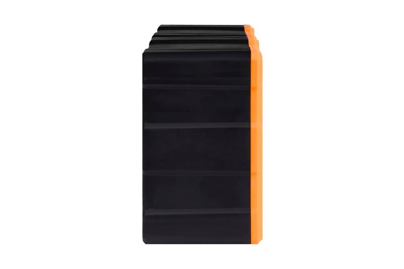 Skuffereoler Med 12 Skuffer 2 Stk. 26,5X16X26 cm - Orange - Garageinteriør & garageopbevaring - Sortimentskab