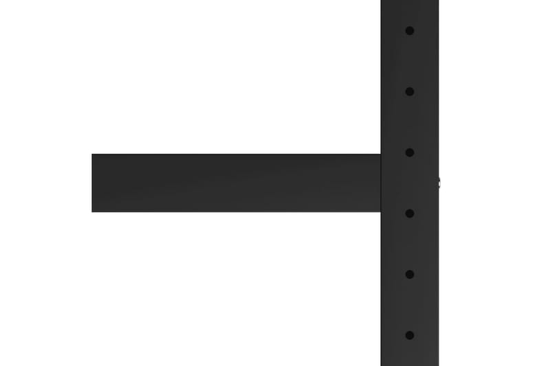 Stel til arbejdsbænk 120x57x79 cm metal sort og rød - Sort - Hus & renovering - Garage & værksted - Garageinteriør & garageopbevaring