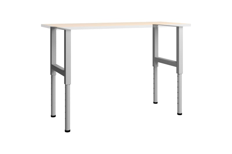 Stel til arbejdsbænk 2 stk. 55x(69-95,5) cm metal grå - Grå - Hus & renovering - Garage & værksted - Garageinteriør & garageopbevaring