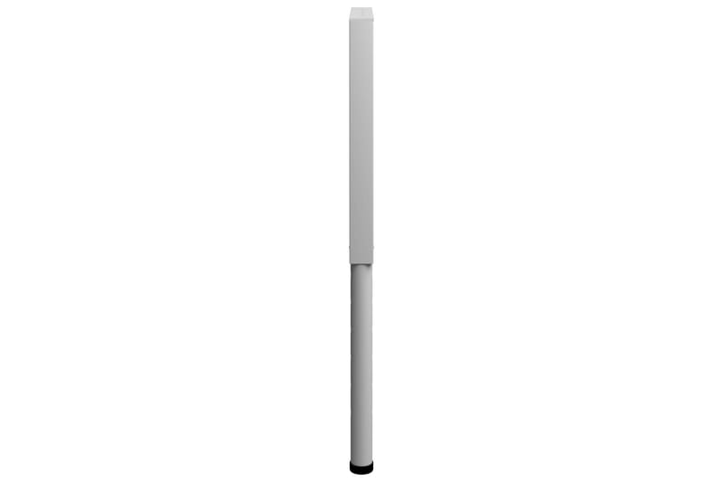 Stel til arbejdsbænk 2 stk. 55x(69-95,5) cm metal grå - Grå - Hus & renovering - Garage & værksted - Garageinteriør & garageopbevaring