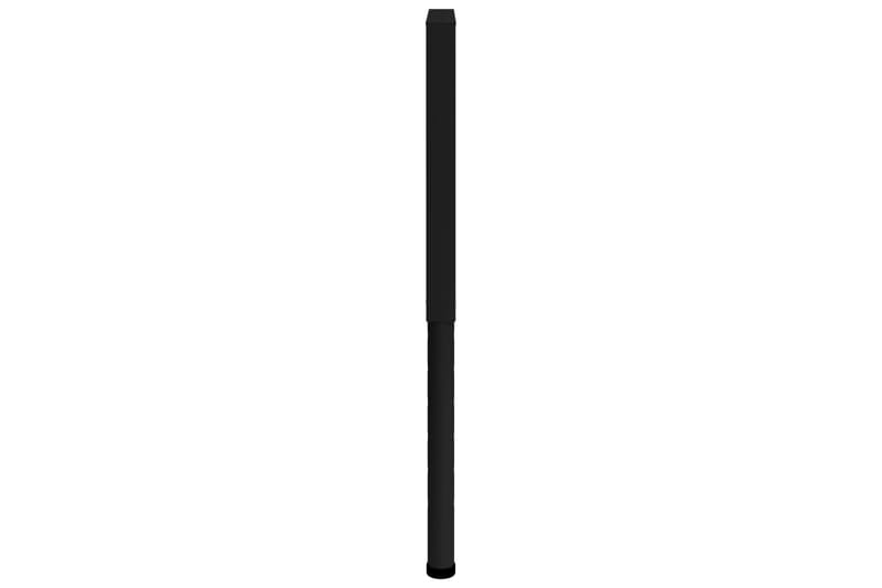 Stel til arbejdsbænk 2 stk. 55x(69-95,5) cm metal sort - Sort - Hus & renovering - Garage & værksted - Garageinteriør & garageopbevaring