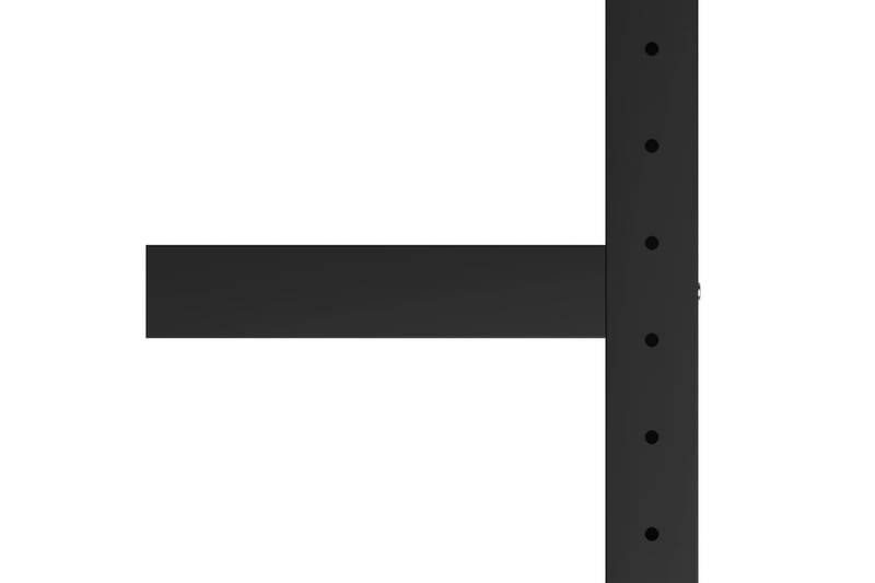 Stel til arbejdsbænk 80x57x79 cm metal sort og rød - Sort - Hus & renovering - Garage & værksted - Garageinteriør & garageopbevaring