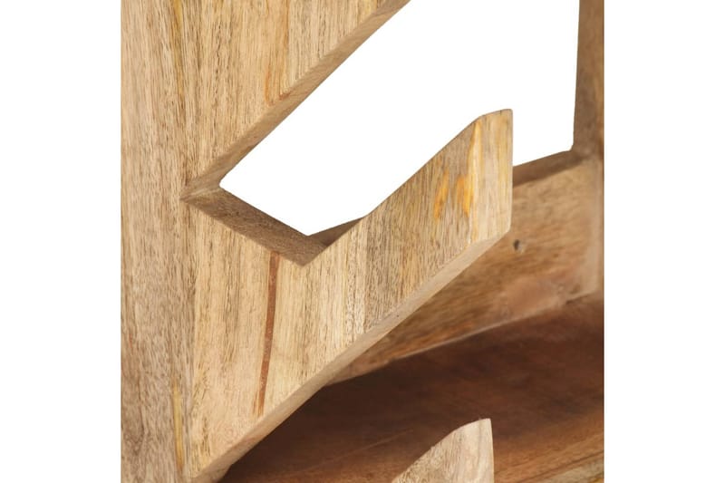 Væghængt skateboardstativ 25x20x30 cm massivt mangotræ - Hus & renovering - Garage & værksted - Garageinteriør & garageopbevaring