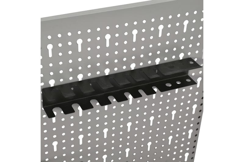 vægmonterede værktøjspaneler 4 stk. 40x58 cm stål - Grå - Hus & renovering - Garage & værksted - Garageinteriør & garageopbevaring
