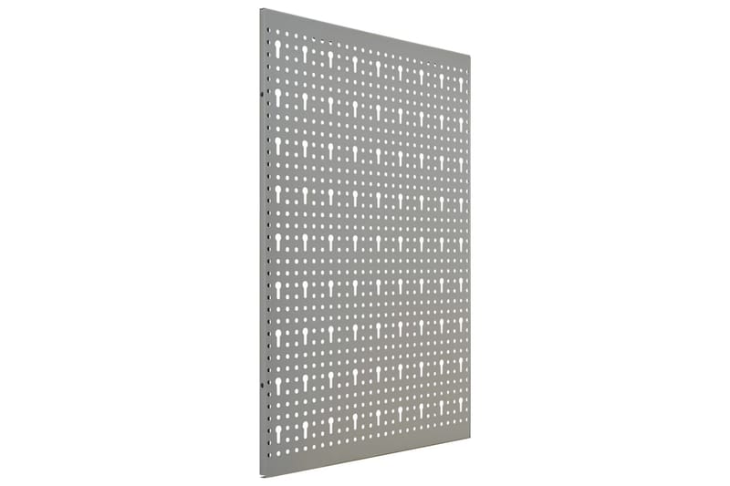 vægmonterede værktøjspaneler 4 stk. 40x58 cm stål - Grå - Hus & renovering - Garage & værksted - Garageinteriør & garageopbevaring
