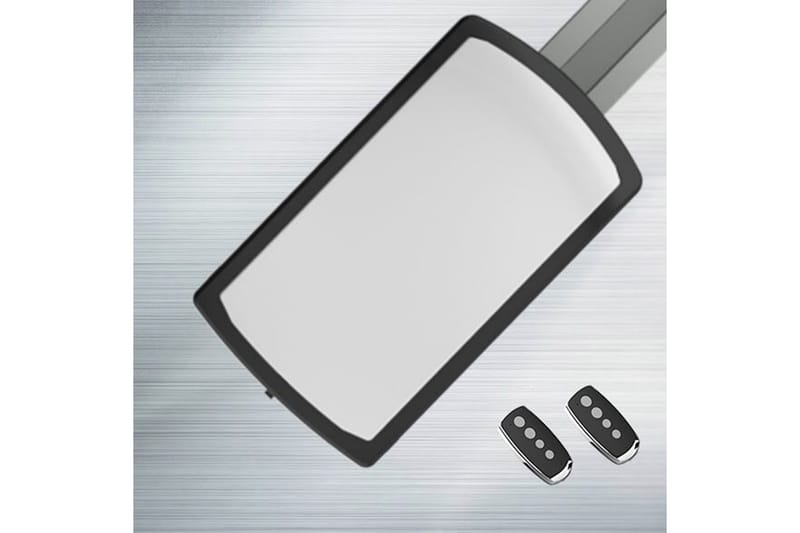 Garageport med motor 2,4 m - Hus & renovering - Garage & værksted - Garageporte - Fjernbetjening garageport